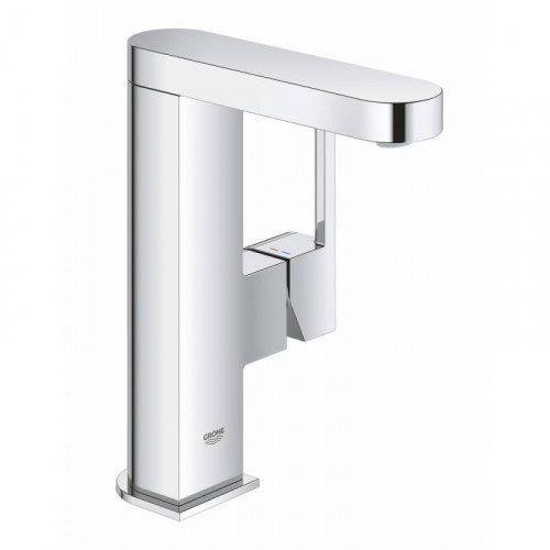Смеситель для раковины GROHE Plus 23872003 со сливным гарнитуром, поворотный излив, M-Size, гладкий