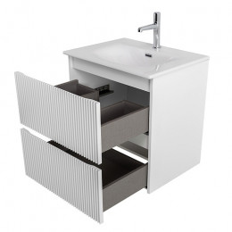 BelBagno Тумба с раковиной Uno mini 50 подвесная Bianco Opaco с раковиной BB-8099-3-50