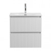 BelBagno Тумба с раковиной Uno mini 50 подвесная Bianco Opaco с раковиной BB-8099-3-50