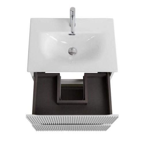 BelBagno Тумба с раковиной Uno mini 50 подвесная Bianco Opaco с раковиной BB-8099-3-50