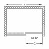 Roltechnik Душевая дверь KID2/1500 раздвижная