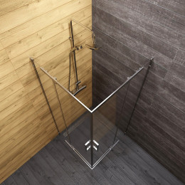 Triton Душевой уголок Каппа-Хром 90x90