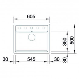 Мойка кухонная Blanco Dalago 6-F 525875 черный