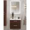 BelBagno Тумба с раковиной Due 60 подвесная Noce ручки Белый