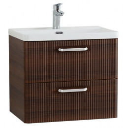 BelBagno Тумба с раковиной Due 60 подвесная Noce ручки Белый