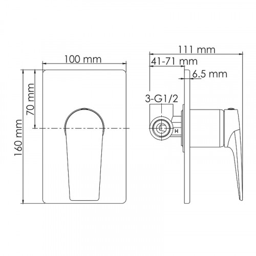 Смеситель для раковины WasserKRAFT A55543 золото