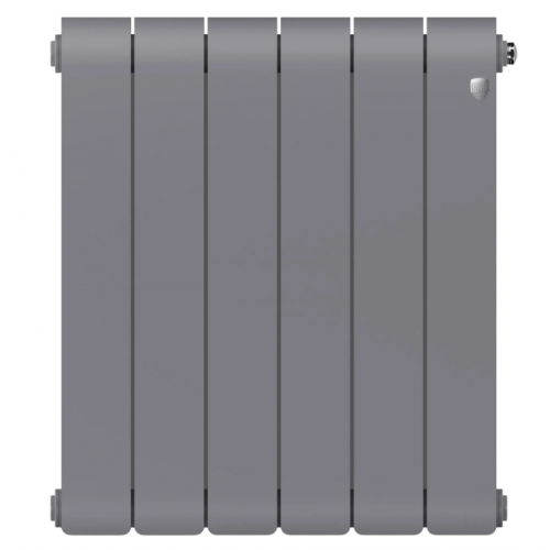 Радиатор биметаллический Royal Thermo Infinity 300 Silver Satin 6 секций, боковое подключение
