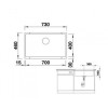 Кухонная мойка Blanco Rotan 700-U 521344, антрацит