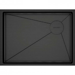 Мойка для кухни Paulmark Next-Skew PM885844-GM 58x44 вороненая сталь
