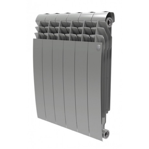 Радиатор биметаллический Royal Thermo BiLiner 350 Satin Silver 4 секции, боковое подключение