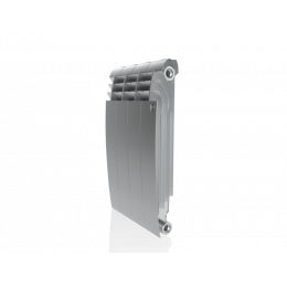 Радиатор биметаллический Royal Thermo BiLiner 350 Satin Silver 4 секции, боковое подключение