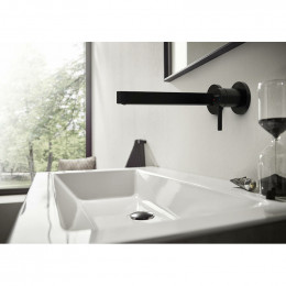 Смеситель для раковины Hansgrohe Finoris 76050670 черный матовый