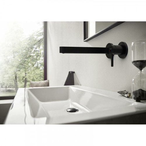 Смеситель для раковины Hansgrohe Finoris 76050670 черный матовый