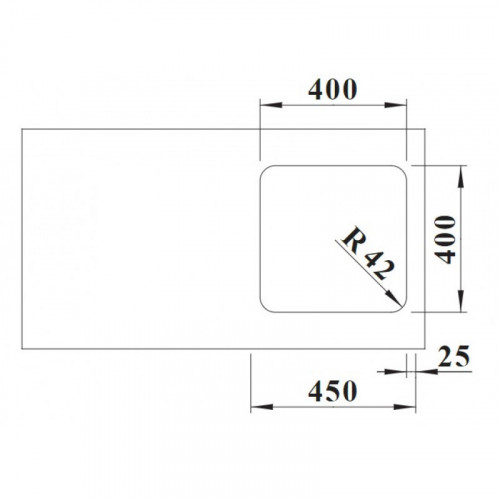 Мойка кухонная Blanco Solis 400-U  526117 хром