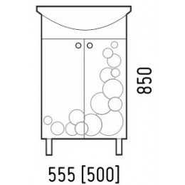 Corozo Тумба с раковиной Орфей 55