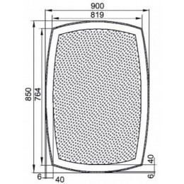 Зеркало Aquanet Тоскана 9085 с LED подсветкой 900х850x32 мм инфракрасный выключатель