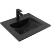 Aquanet Тумба с черной раковиной Милан 50 Flat подвесная дуб рустикальный