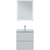 Aquanet Тумба с раковиной Джейн 2.0 60 Flat подвесная белый сатин