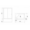 Royal Bath Душевой уголок RB 8100BP-C-CH L