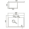 Мойка для кухни Gerhans K35848-R 58x48 сталь