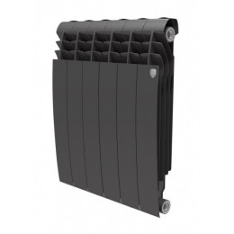 Радиатор биметаллический Royal Thermo BiLiner 500 Noir Sable 4 секции, боковое подключение