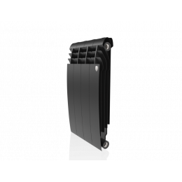 Радиатор биметаллический Royal Thermo BiLiner 500 Noir Sable 4 секции, боковое подключение