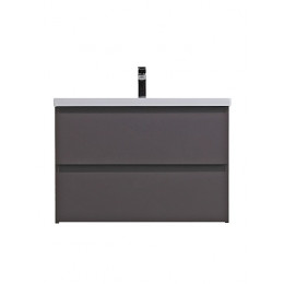 BelBagno Тумба с раковиной Kraft 75 подвесная Темно-Серый матовый с раковиной CZR-8070-75