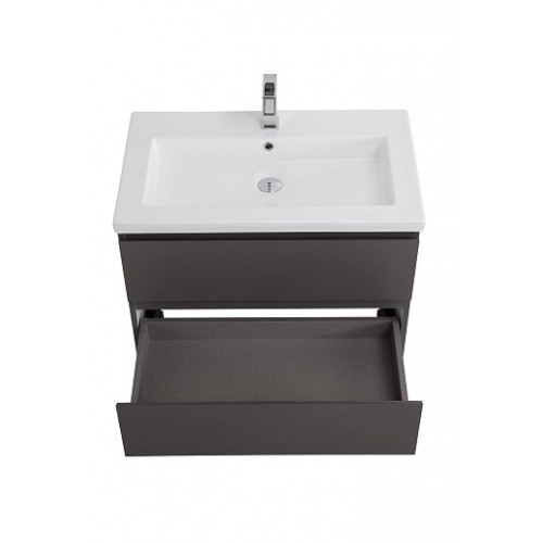 BelBagno Тумба с раковиной Kraft 75 подвесная Темно-Серый матовый с раковиной CZR-8070-75