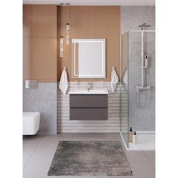 BelBagno Тумба с раковиной Kraft 75 подвесная Темно-Серый матовый с раковиной CZR-8070-75