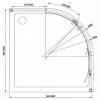Aquanet  Душевой уголок Alfa 90x90 NAA2142