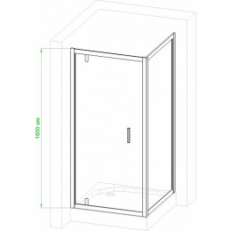 Royal Bath Душевой уголок HV-C-CH 80х80х185