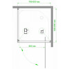 Royal Bath Душевой уголок HV-C-CH 80х80х185