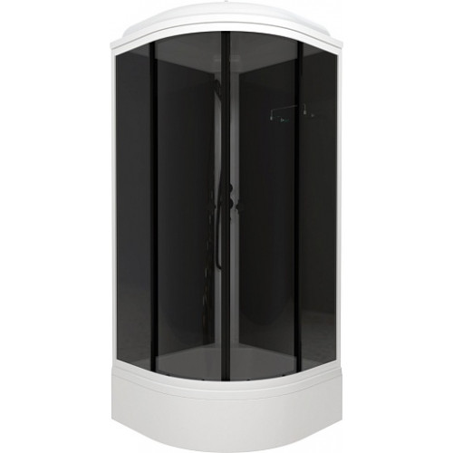 Triton Душевая кабина Грэй-Блэк 90x90 В