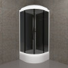 Triton Душевая кабина Грэй-Блэк 90x90 В