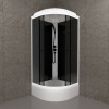 Triton Душевая кабина Грэй-Блэк 90x90 В