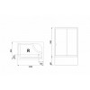Royal Bath Душевой уголок RB 8120BP-T-CH R