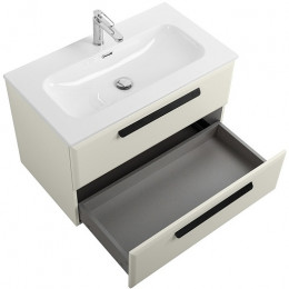 BelBagno Мебель для ванной Eco Cer-N 80 CZR-8073-80 брашированная альпака ручки матовые чёрные