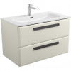 BelBagno Мебель для ванной Eco Cer-N 80 CZR-8073-80 брашированная альпака ручки матовые чёрные