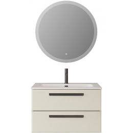 BelBagno Мебель для ванной Eco Cer-N 80 CZR-8073-80 брашированная альпака ручки матовые чёрные