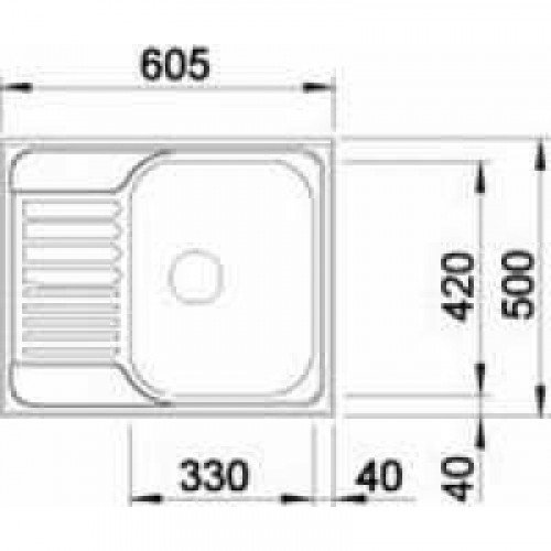 Мойка Blanco Tipo 45 S mini 516524 сталь матовая