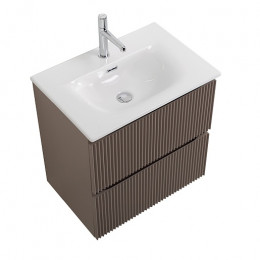 BelBagno Тумба с раковиной Uno mini 60 подвесная Бежевый матовый с раковиной BB-8099-3-60