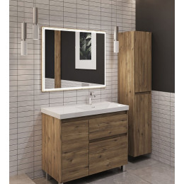 Aquanet Тумба с раковиной Nova Lite 2.0 90 R дуб рустикальный