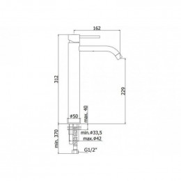 Смеситель для раковины Paffoni Light LIG081HGSP Медовое золото