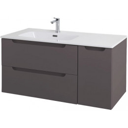BelBagno Тумба с раковиной Etna 100 L подвесная темно-серая матовая