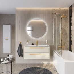BelBagno Мебель для ванной Eco Cer-N 100 CZR-8073-100 брашированная альпака ручки сатиновое золото