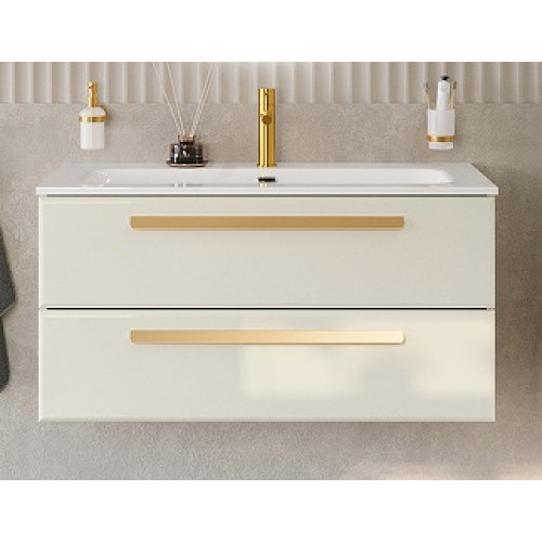 BelBagno Мебель для ванной Eco Cer-N 100 CZR-8073-100 брашированная альпака ручки сатиновое золото