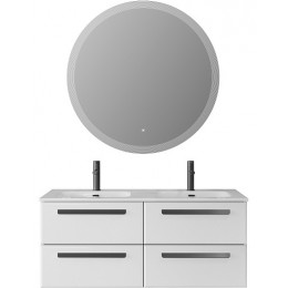 BelBagno Мебель для ванной Eco Cer-N 120 с 4 ящиками bianco lucido CZR-8073-120-2 ручки матовые чёрные