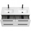 BelBagno Мебель для ванной Eco Cer-N 120 с 4 ящиками bianco lucido CZR-8073-120-2 ручки матовые чёрные