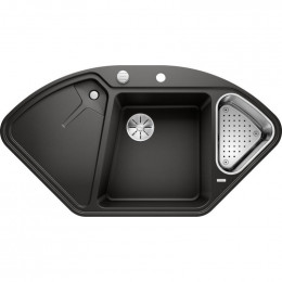 Мойка Blanco Delta II-F 525868 c клапаном-автоматом InFino черный