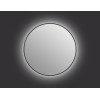 Зеркало ECLIPSE smart 80x80 в черной рамке